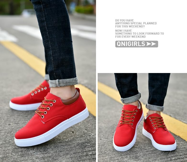 Comfortable Men's Canvas Skate Shoes for Autumn, Halloween - Black/Grey/Khaki4