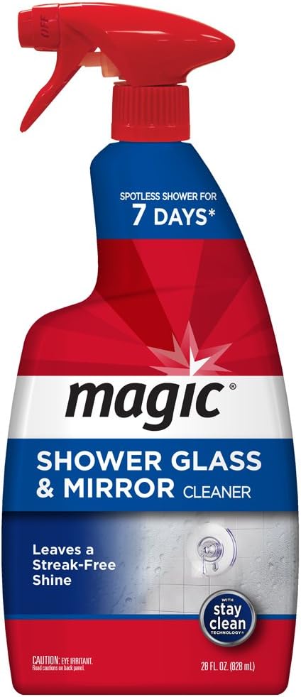 Magic Shower Glass & Mirror Cleaner, 28 Fluid Ounce (Packaging May Vary)