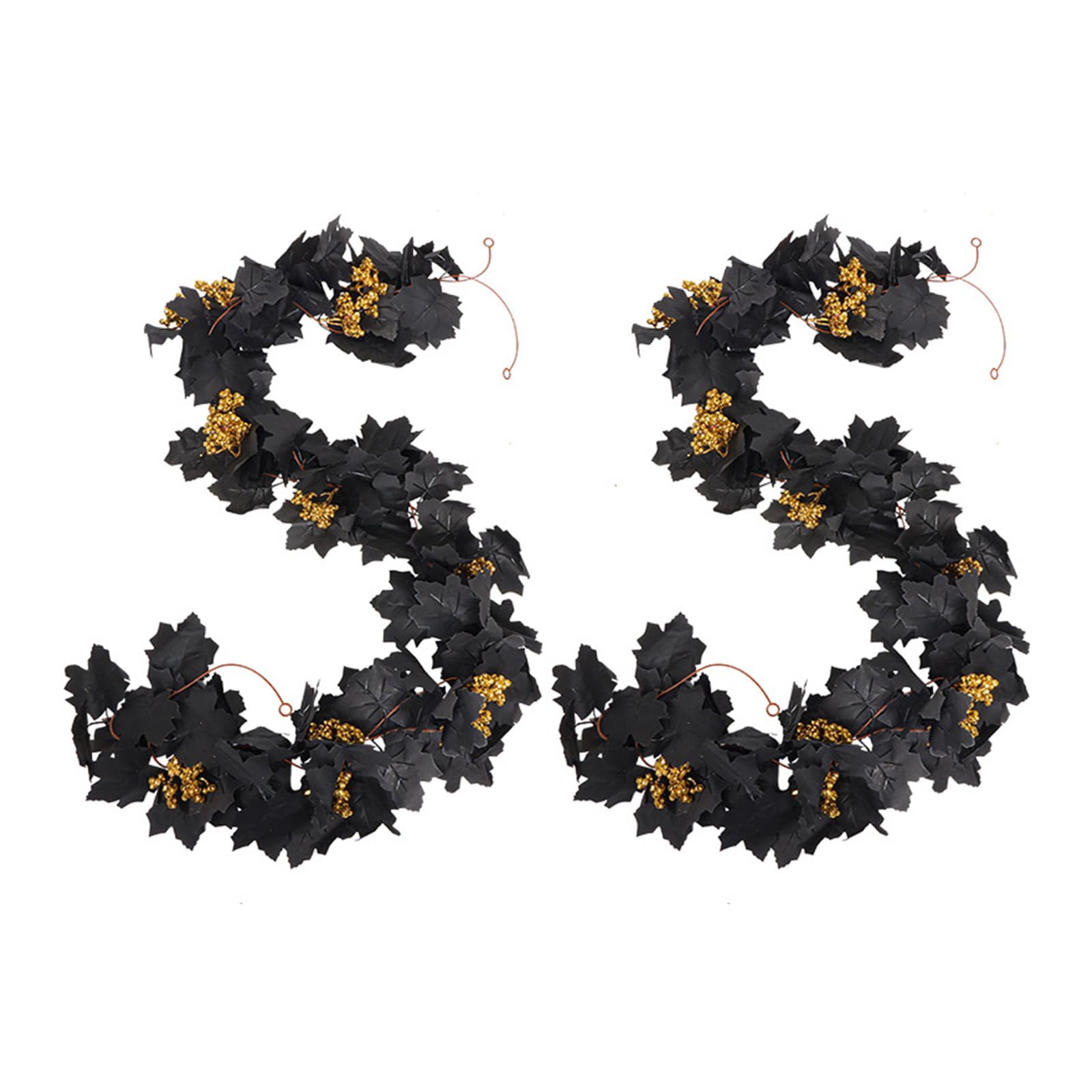 Fall Maples Leaves Garlands Multifunctional Harvests Thanksgiving Halloween Fireplaces Realistic Fall Foliages Wreath Indoor Outdoors Party Supplies