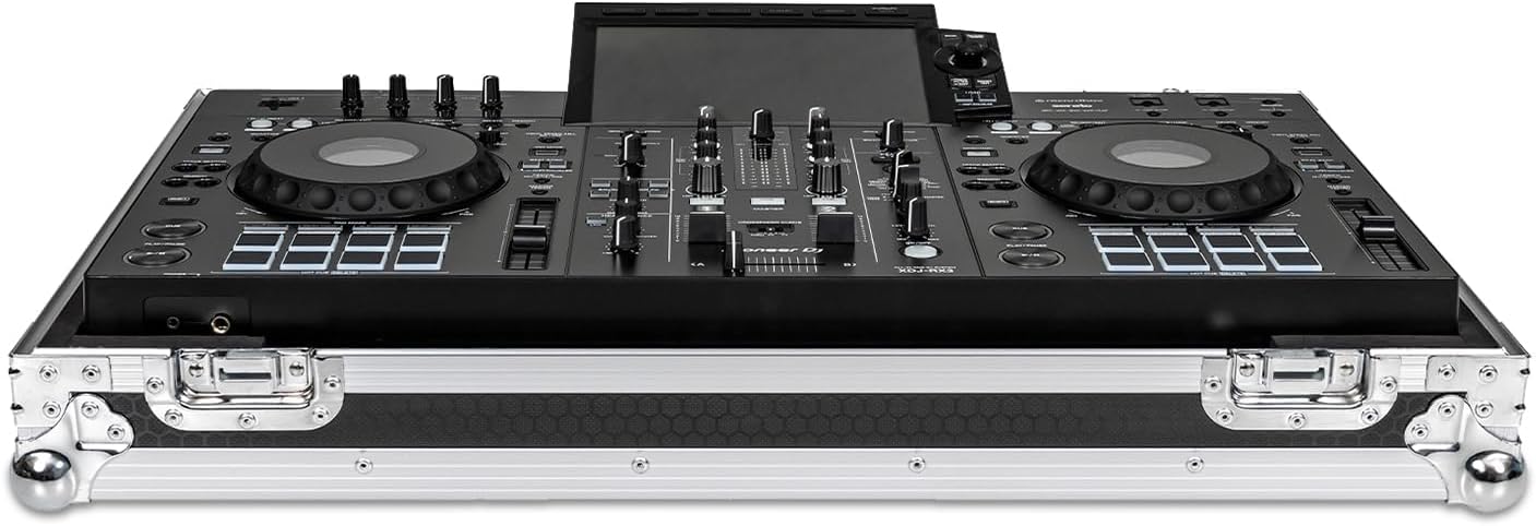 Headliner Low Profile Flight Case with Wheels, Compatible with Pioneer DJ XDJ-RX3, Black (HL10006)