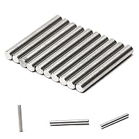 Vista 30 de MroMax 100 pasadores cilíndricos de acero inoxidable 304 M1.0.197 x 0.236 in, clavijas de soporte de estante para dispositivos metálicos