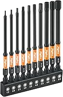 Vista 18 de toolant Juego de brocas Allen de cabeza hexagonal de impacto, 20 piezas (métricas y SAE), juego de brocas hexagonales de acero S2 de vástago