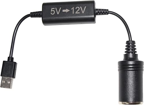 Miniatura 7 de Adaptador USB a encendedor de cigarrillos de 12 V, convertidor de voltaje elevador de 5 V a 12 V, convertidor de voltaje elevador, USB A macho de 12