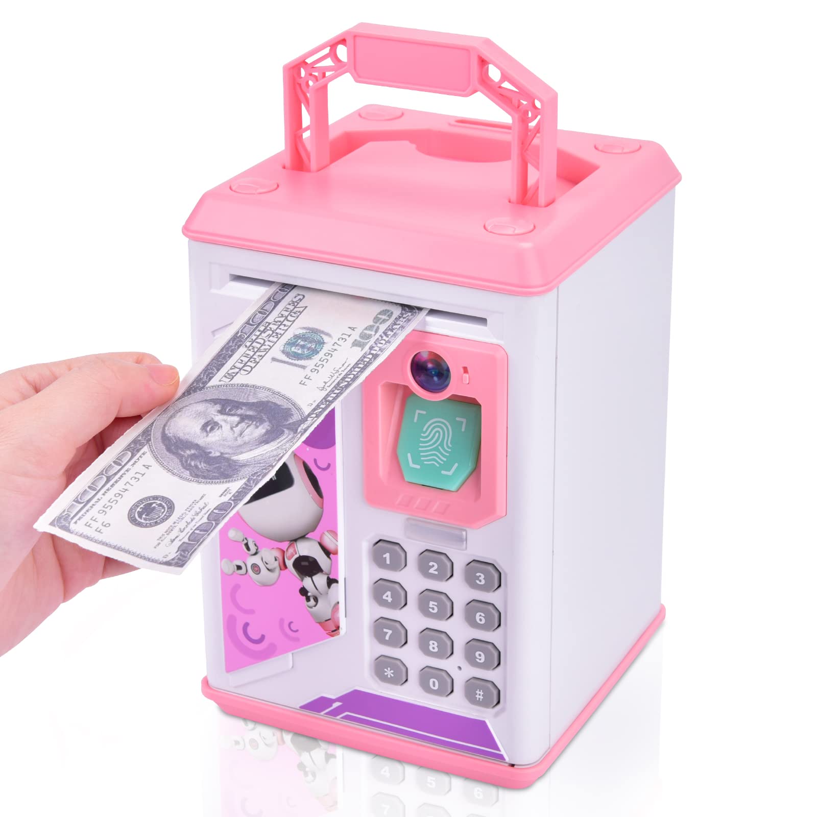 通販 atm 貯金箱 ピンク atm貯金箱 ピンクの通販 HVEST ピンク 電子