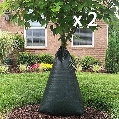 20 Gallon Tree Watering Bag, Slow-Rrelease Automatic Drip System Perfect for Planting Trees and Shrubs,Green (4PCS) (4)