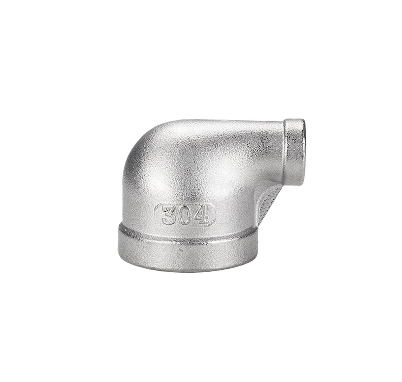 Reduktor ze stali nierdzewnej 304, wyprodukowany w USA drut wewnętrzny NPT, zmienna średnica, 90 stopni, kąt prosty, adapter gwintowany, 1 cal, 4 minuty (G3/8*G1/4)