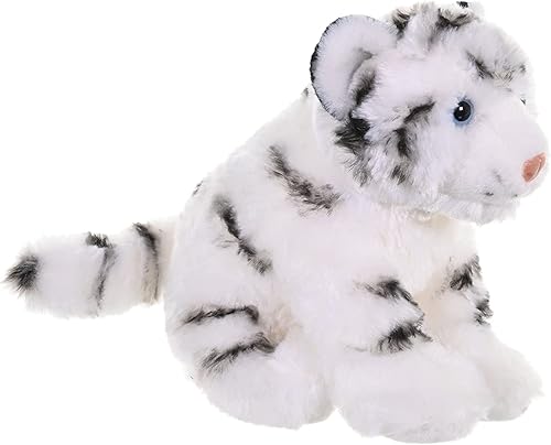 Miniatura 4 de Wild Republic Peluche de tigre blanco, animal de peluche, regalos para niños, peluches, de 8 pulgadas, multicolor
