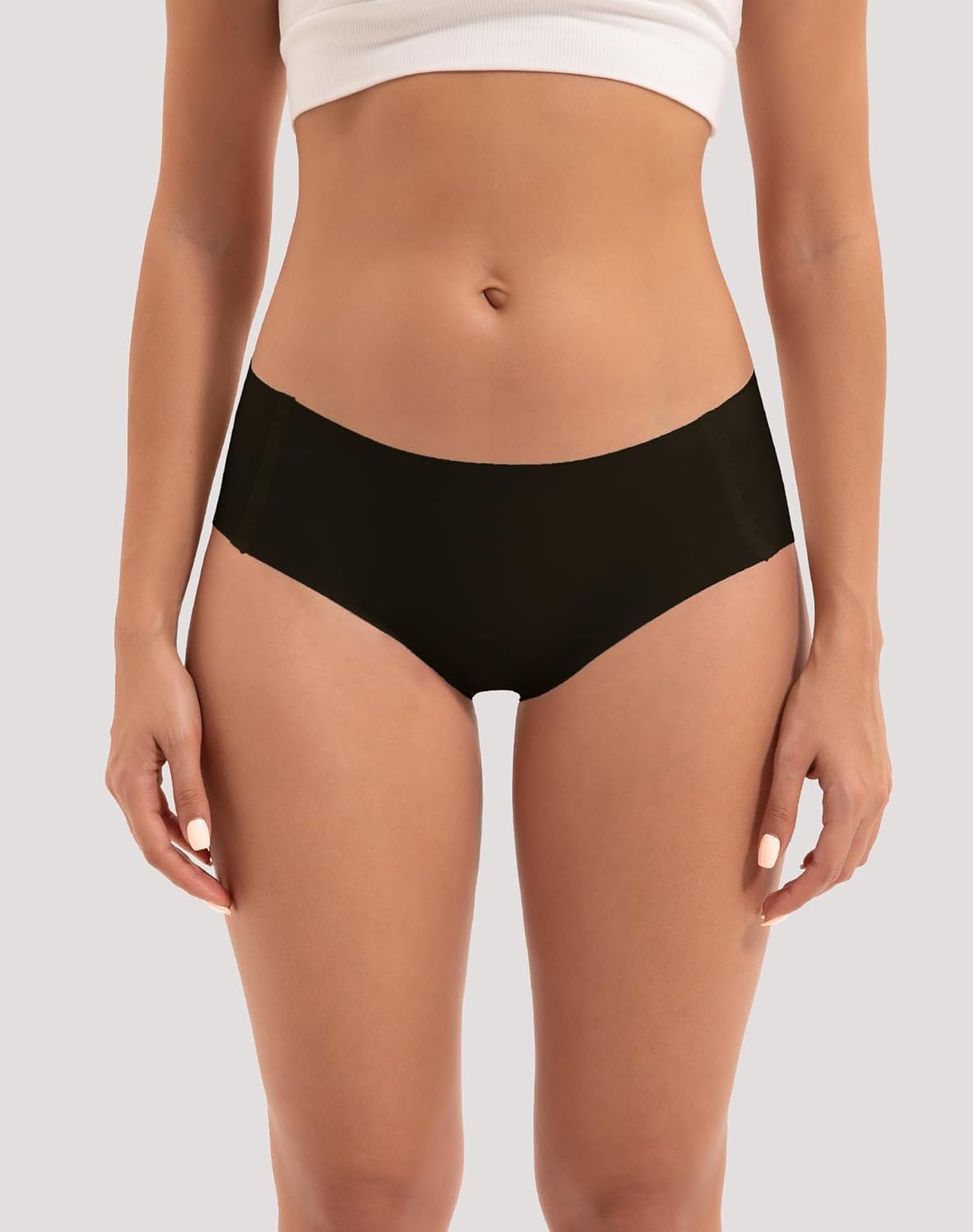 INNERSY Women's Seamless Hipster Underwear Soft No Show Invisible Stretch Panties 4-Pack - Image 2