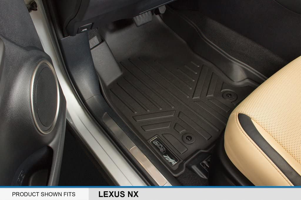 SMARTLINER Custom Fit Floor Mats 1st Row Liner Set Compatible with 2015-2021 Lexus NX - Image 2