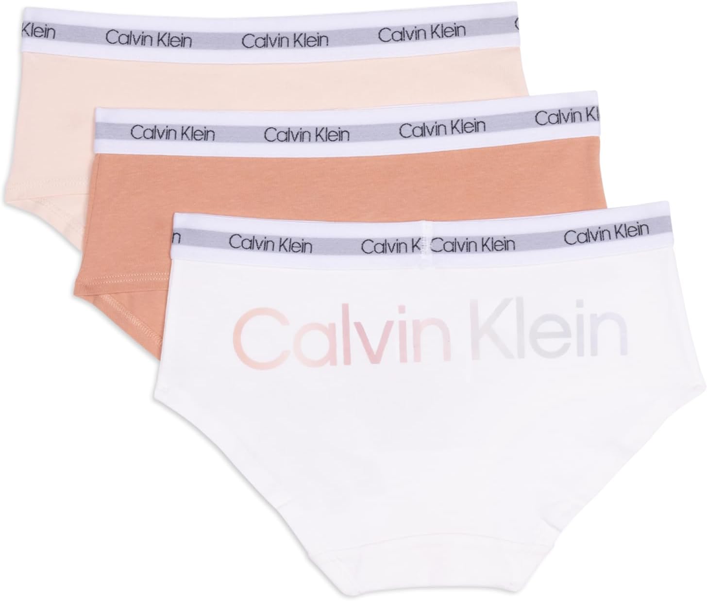 Calvin Klein Kids Girls' Modern Cotton Hipster Underwear 3-Pack