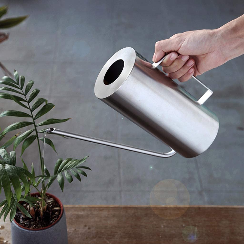 Regadera Plantas Flores Regadera De 1500Ml, Regadera De Acero Inoxidable for Flores Caseras, Regadera De Boca Larga for Regar Plantas Regadera De Interior