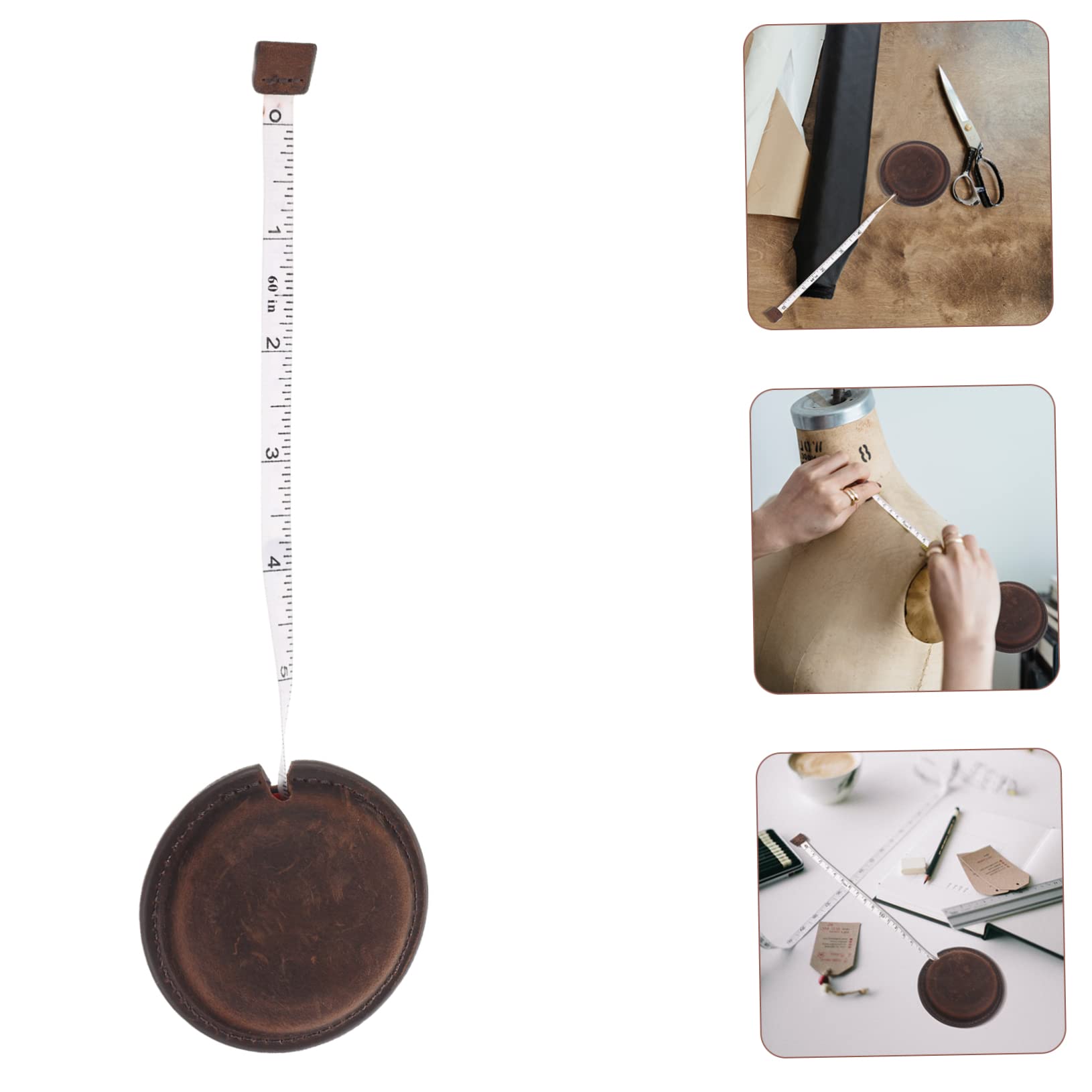 SEWACC 3piezas Cinta Profesional Portátil y Flexible Para La Cintura Herramienta De Costura y Medición De Cuerpo Vintage