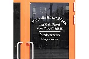 Vinyl Signs Custom Decal - Commercial Business Store Name Address