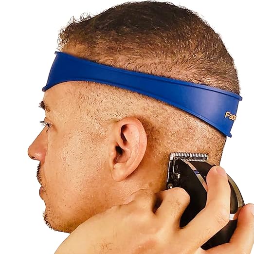 and Neckline Shaving Template | Curved Silicone Band | Great for Creating Skin Fade Guidelines for DIY Haircuts | Fade Haircut Guide for Hair Clippers