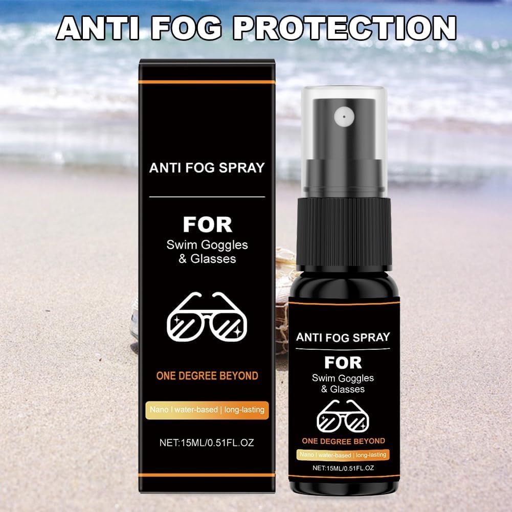 Spray Antiappannante Occhialini,15ml Anti Fog Spray,Spray Anti-Appannamento per Occhiali,per Maschere Sub e Occhialini Nuoto