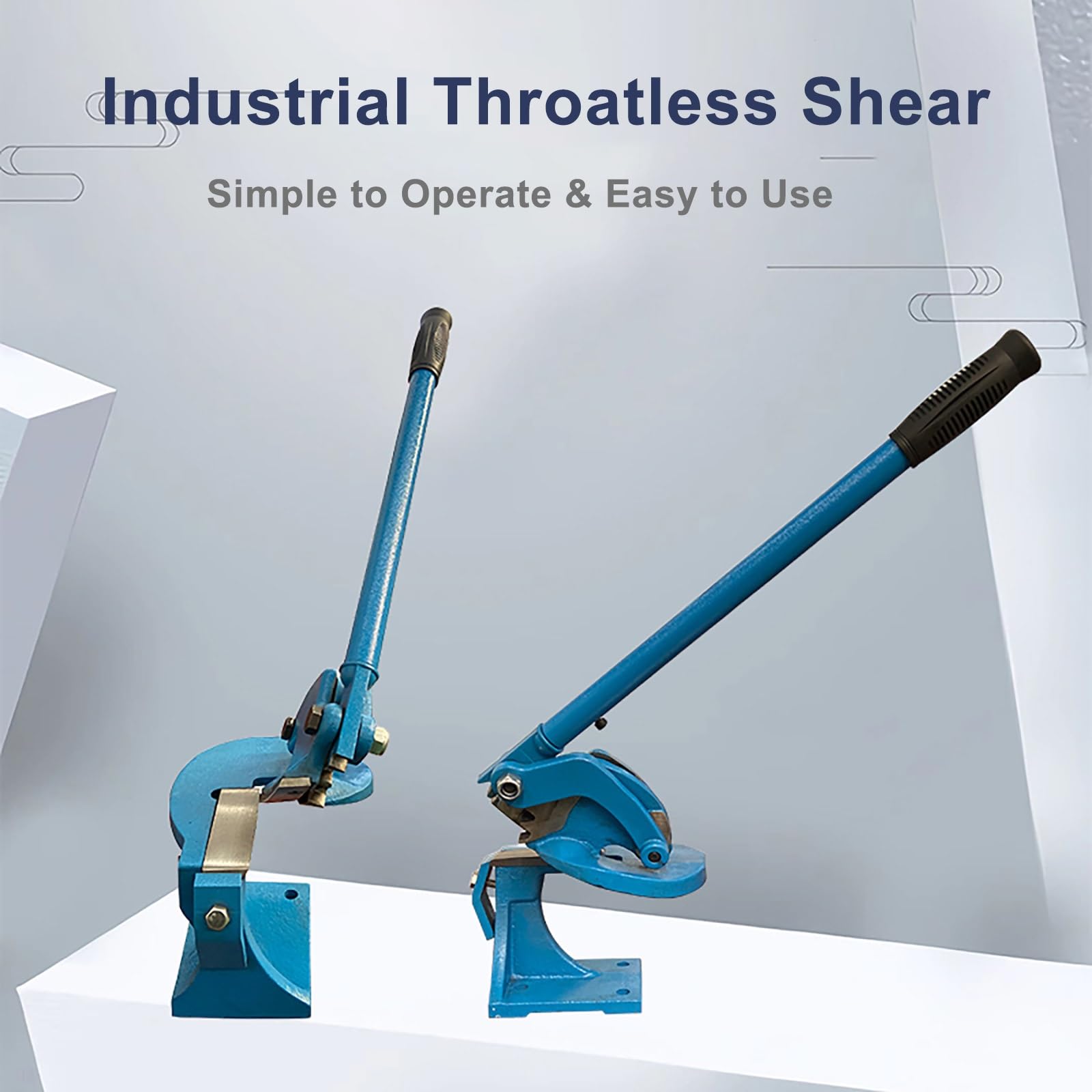 Tijeras de mano multiusos con ancho de corte de 7 cm, cortador industrial curvado para placas de metal