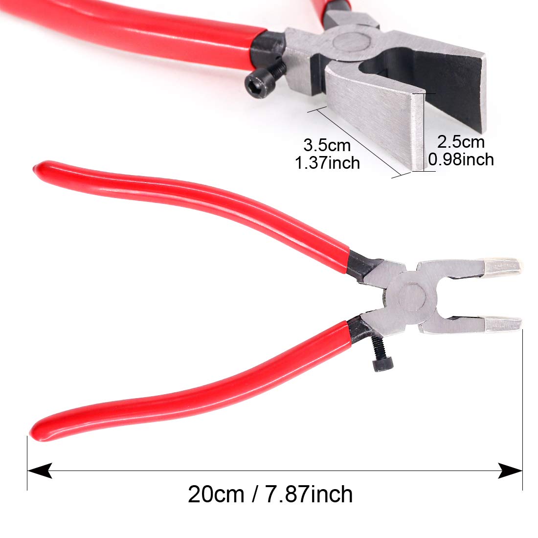 Swpeet 25mm Key Fob Hardware Tools with 1Pcs Pliers, Curved Jaws - Image 2