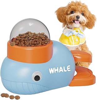 Jouet Interactif en Forme de Baleine pour Chien, Distributeur de Friandises, Jouet D'Enrichissement pour Chiens et Chats, Durable et Anti-Stress, AméLiore L'Intelligence de Votre Animal
