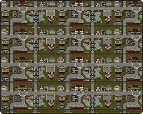 Flagship Carpets Places to Go Play Carpet Rug for Home or School Learning Area, Childrens Classroom, Kid's Bedroom or Playroom, Rectangle, 12' x 15', Tranquility