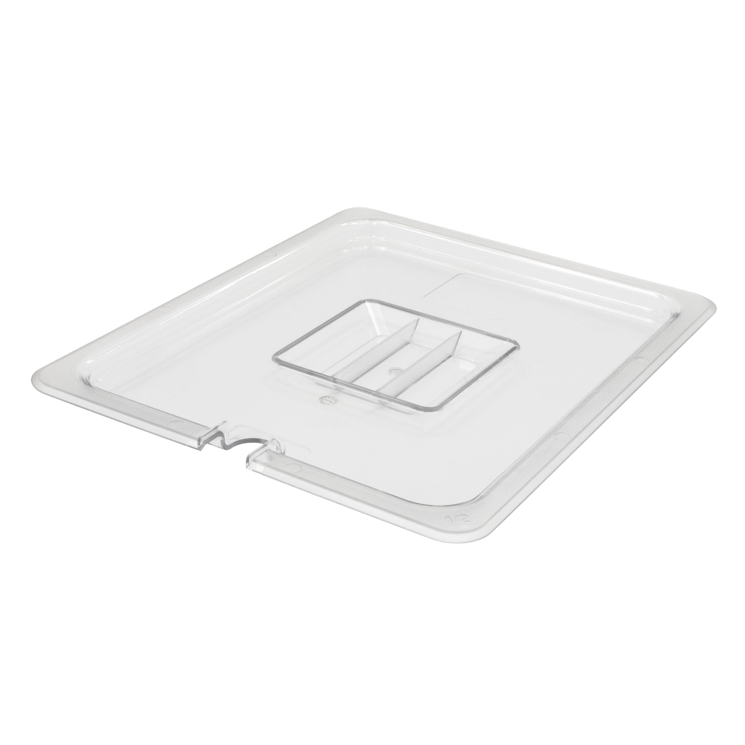 6 Stück Polycarbonat Deckel mit Aussparung GN 1/2 Gastronormbehälter GN-Behälter Gastronorm Kunststoff