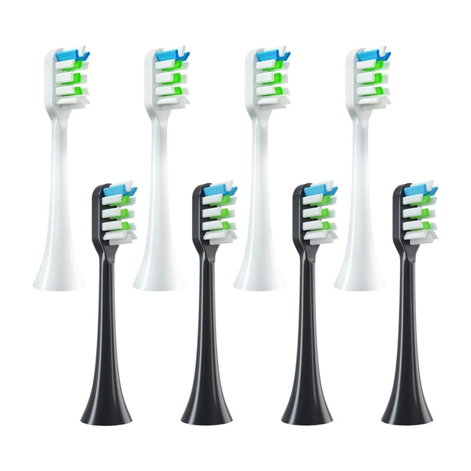 Testina intelligente X3/x3u/x5 4-12 pezzi Pulizia/salute/comfort della testina utilizzata for sostituire lo spazzolino da denti(12pcs Black)
