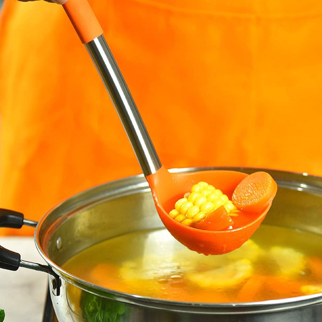 Silikonowa łopatka żaroodporna łyżka do zupy nieprzywierająca specjalna łopatka do gotowania narzędzia kuchenne akcesoria kuchenne