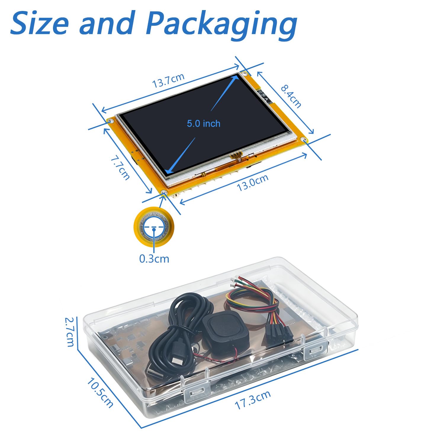 Freenove ESP32 Display ESP32-S3 CYD 5.0" 800x480 TN Resistivo al Tacto