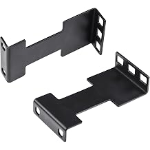 1U Server Rack Depth Extender Kit - 4in Recessed Mount Adapter Bracket for Network Rack, 4 Pcs, Including Screws