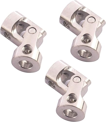 Miniatura 5 de Paquete de 5 conectores de motor de acoplamiento de junta en U universales giratorios para automóvil RC, robot, barco oruga (0.197 in a 0.197 in)