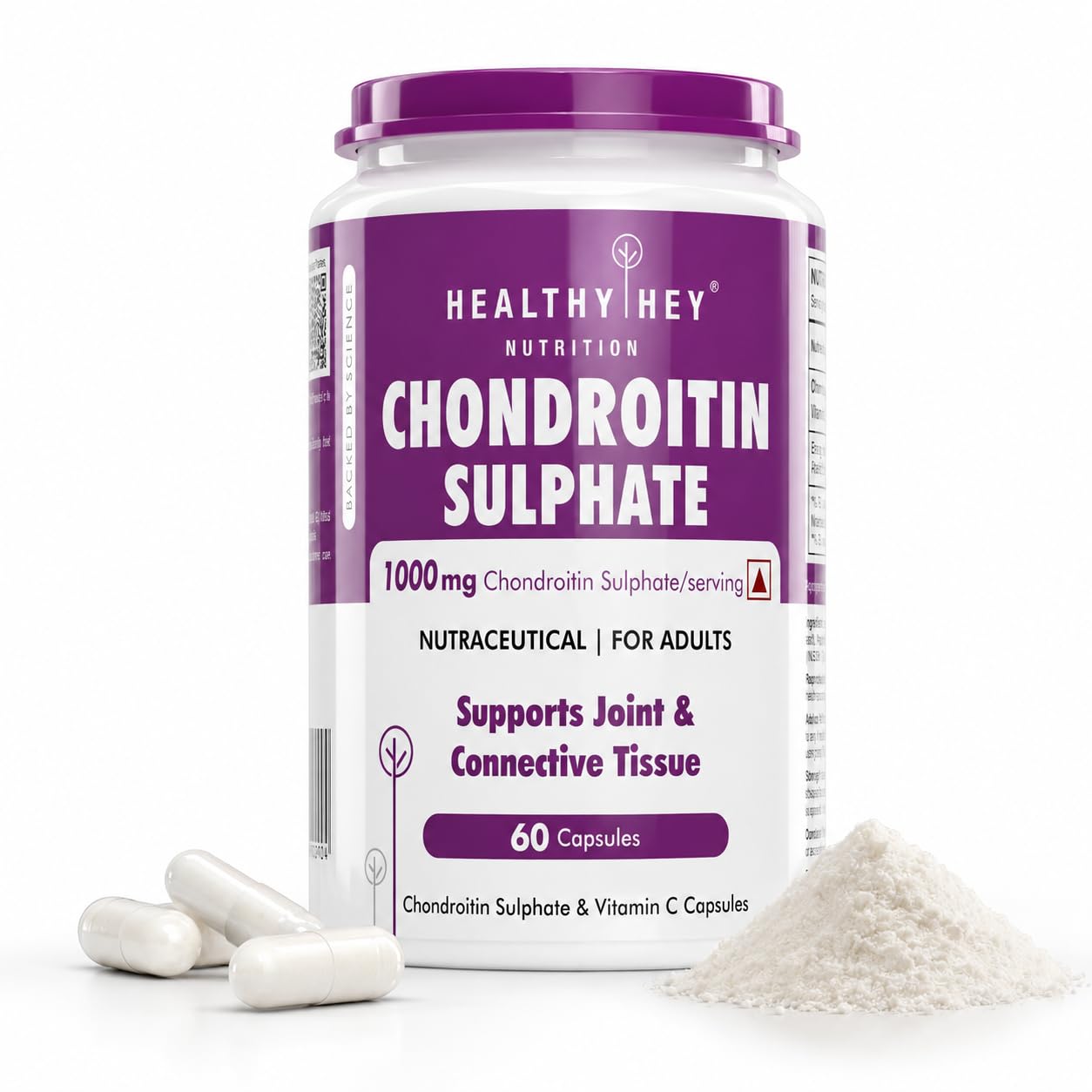 HealthyHey Nutrition Chondroitin Sulphate Support for Joints, 60 Capsules-picture-16