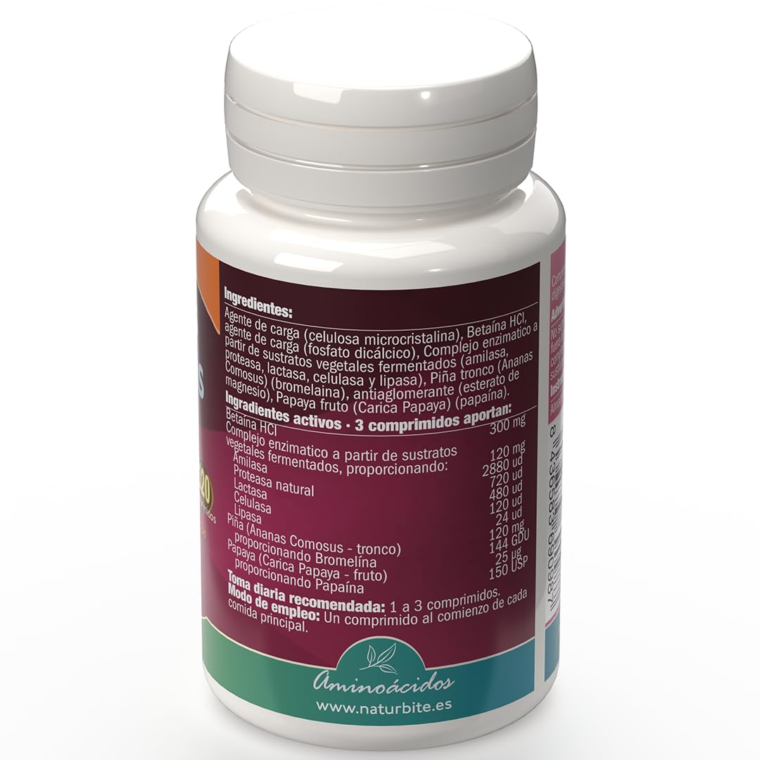 naturbite ENZIMAS DIGESTIVAS VEGANAS 120comp