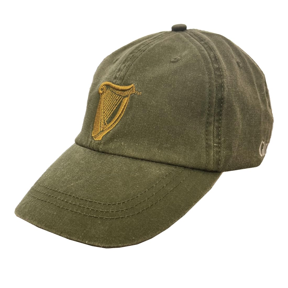 CARROLLS IRISH GIFTS Traditional Craft Ireland Guinness Harp Washed Baseball Cap for Men (US, Alpha, One Size, Bottle Green)