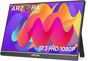 ARZOPAモバイルモニター 17.3インチポータブルモニター1920*1080 Amazon.co.jp: ARZOPA 17.3インチ ポータブルモニター 1920*1080