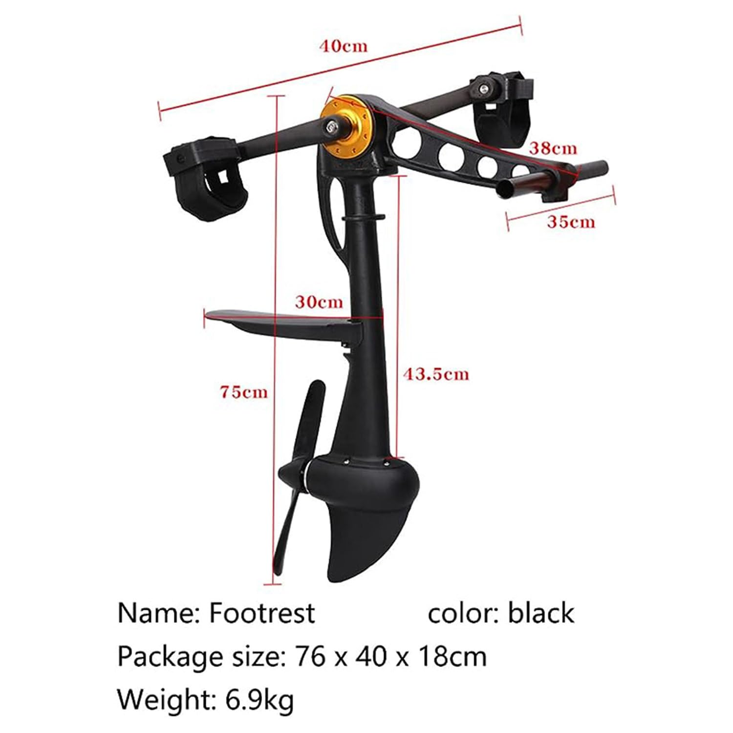 Motor de Tabla Inflable y Pedal para Kayak, Barco Pesquero Compatible con Kayak para Cazar, Adultos y Niños