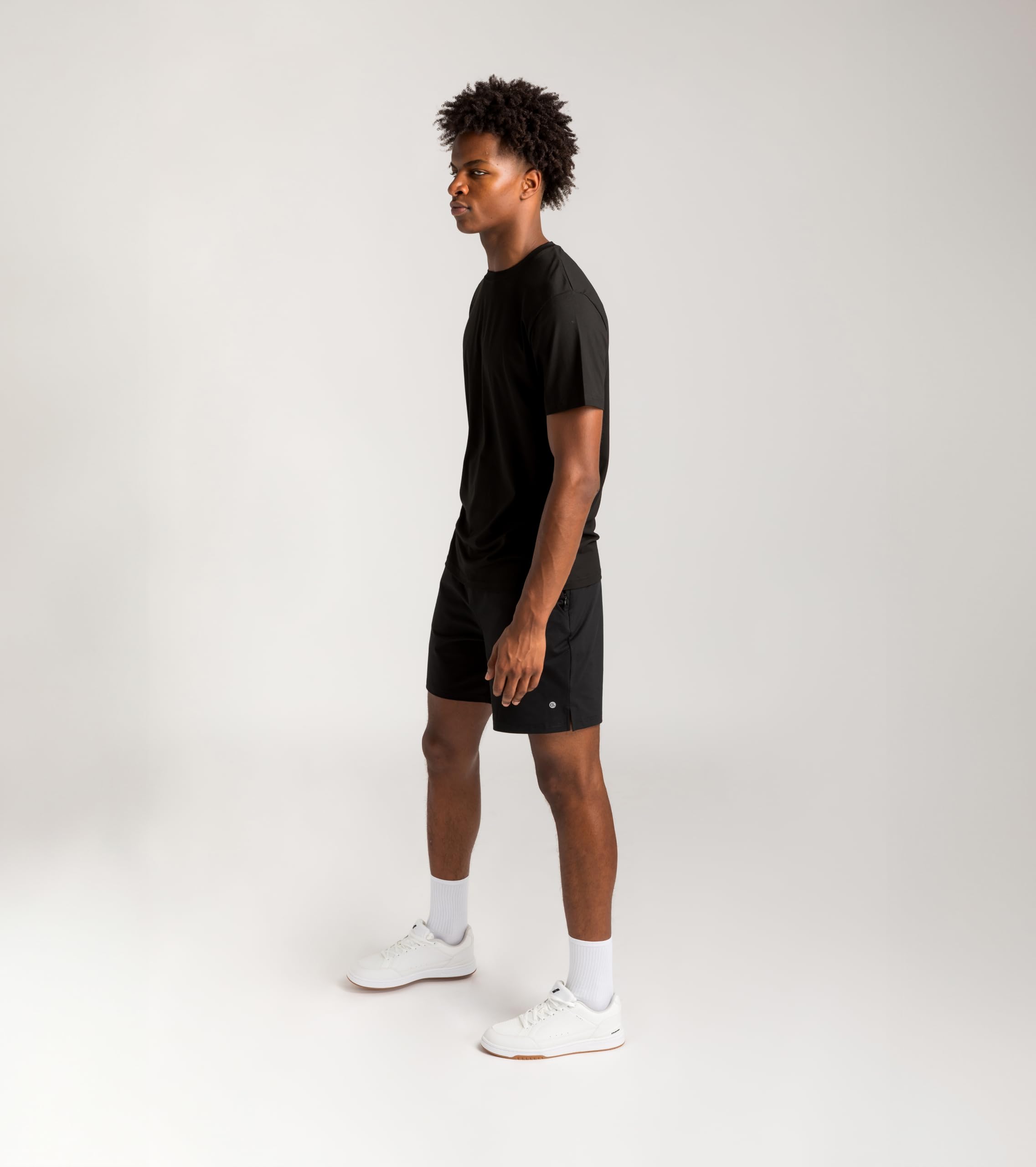 T-Shirt Basica a Manica Corta con Girocollo per Uomo, T-Shirt Essenziale in Cotone a vestibilità Comoda per Corsa, Palestra, Allenamenti, e Relax