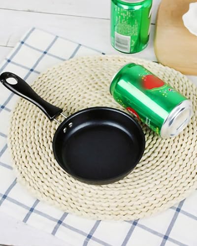 Miniatura 8 de Mini Cast Iron Skillet 12CM Omelette Pancake Pan Nonstick Round Egg Frying Pot Saucepan for Electric and Gas Hobs