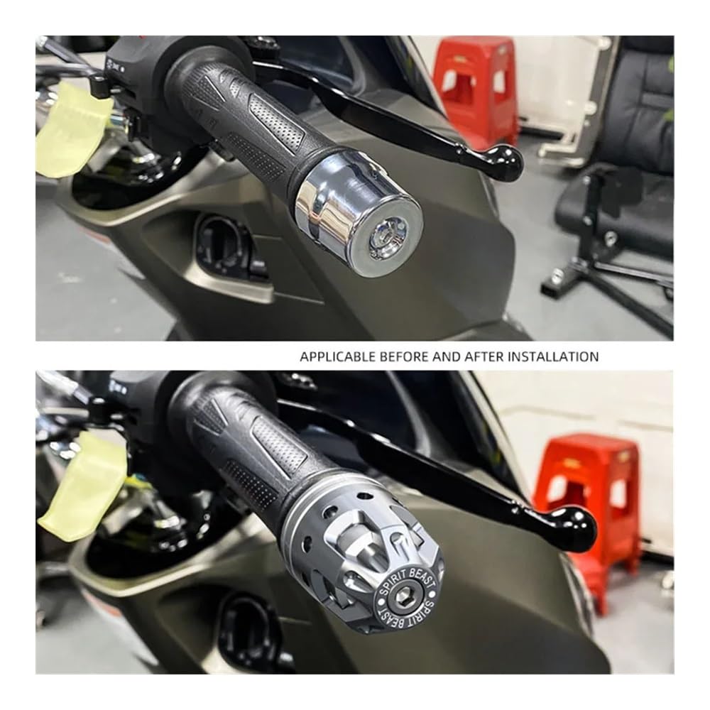 I Tappi Per Maniglia Della Motocicletta, L'impugnatura Del Manubrio Con Testa Antivibrante, Sono Adatti Per Haojue UHR150 UCR AFR Caps Handlebar Slider