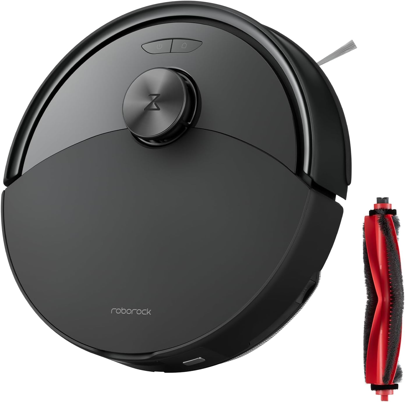 roborock Q10 S5 Robot Vacuum and Mop Cleaner Black with Anti-Tangle Rubber Main Brush