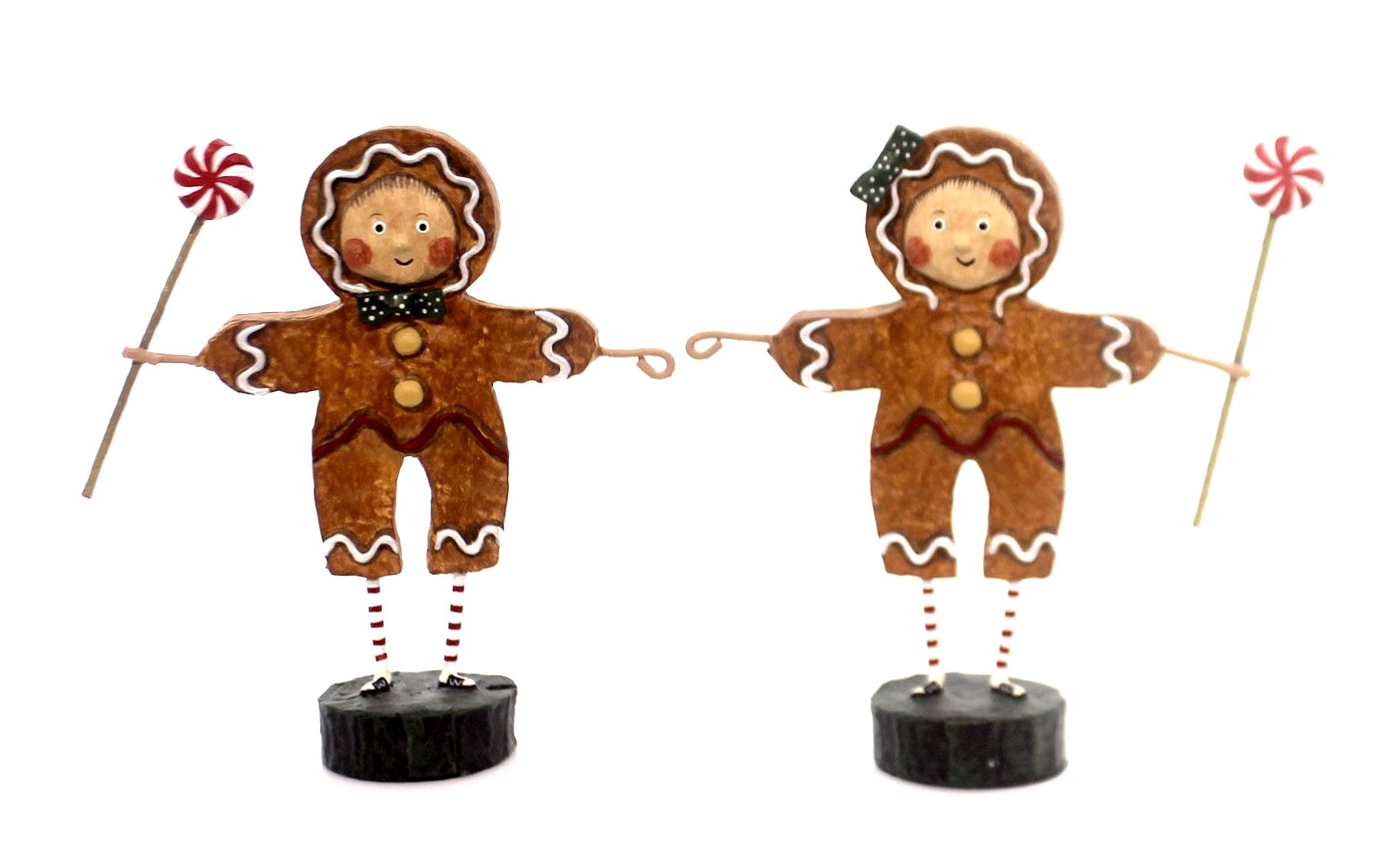 Lori MitchellGingerbread Boy and Girl Figurines - Set of Two