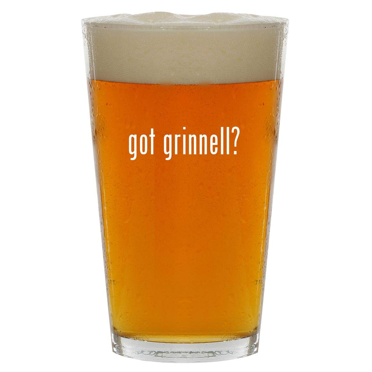 got grinnell? - 16oz Clear Glass Beer Pint Glass
