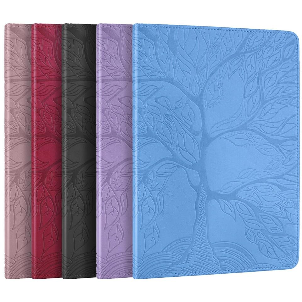 Coque iPad Air 11 pouces 2025 violette protection rabat arbre