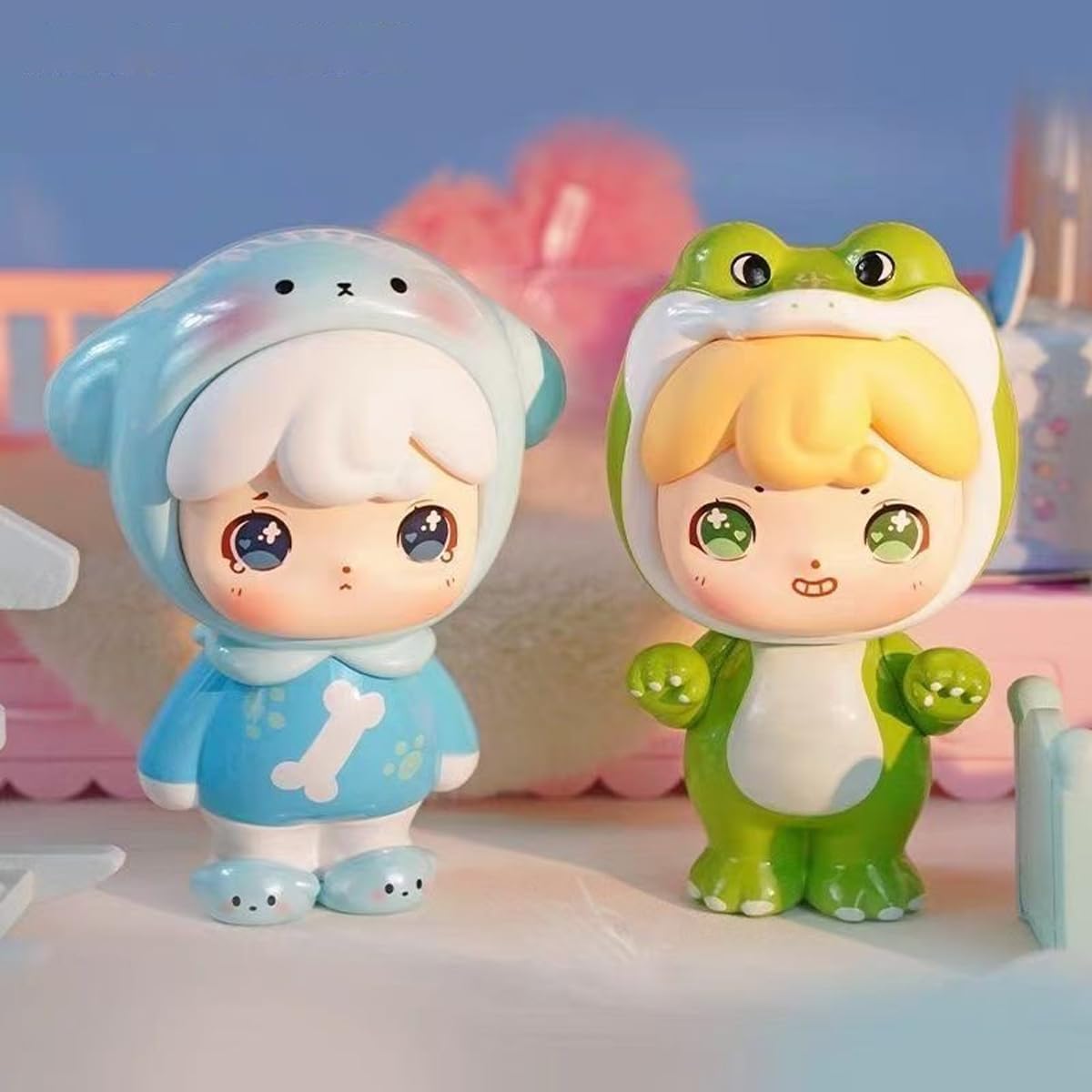 Aven Rabbit MIRU Good Night Party Series Blind Box Action Figures Mystery Box Cute Random Toys Birthday Collectible Toy for Desktop Ornaments, 1PC