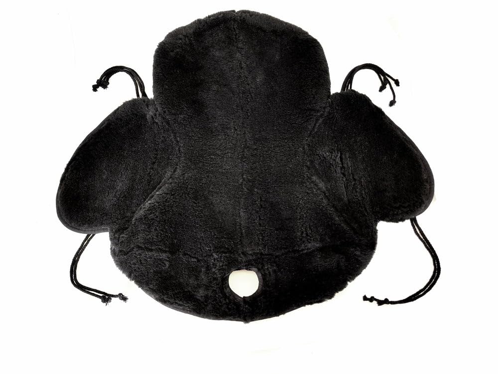 Westernsattel Sitz Auflage Sitzbezug aus Schafschurwolle 15"-16" Farbe schwarz