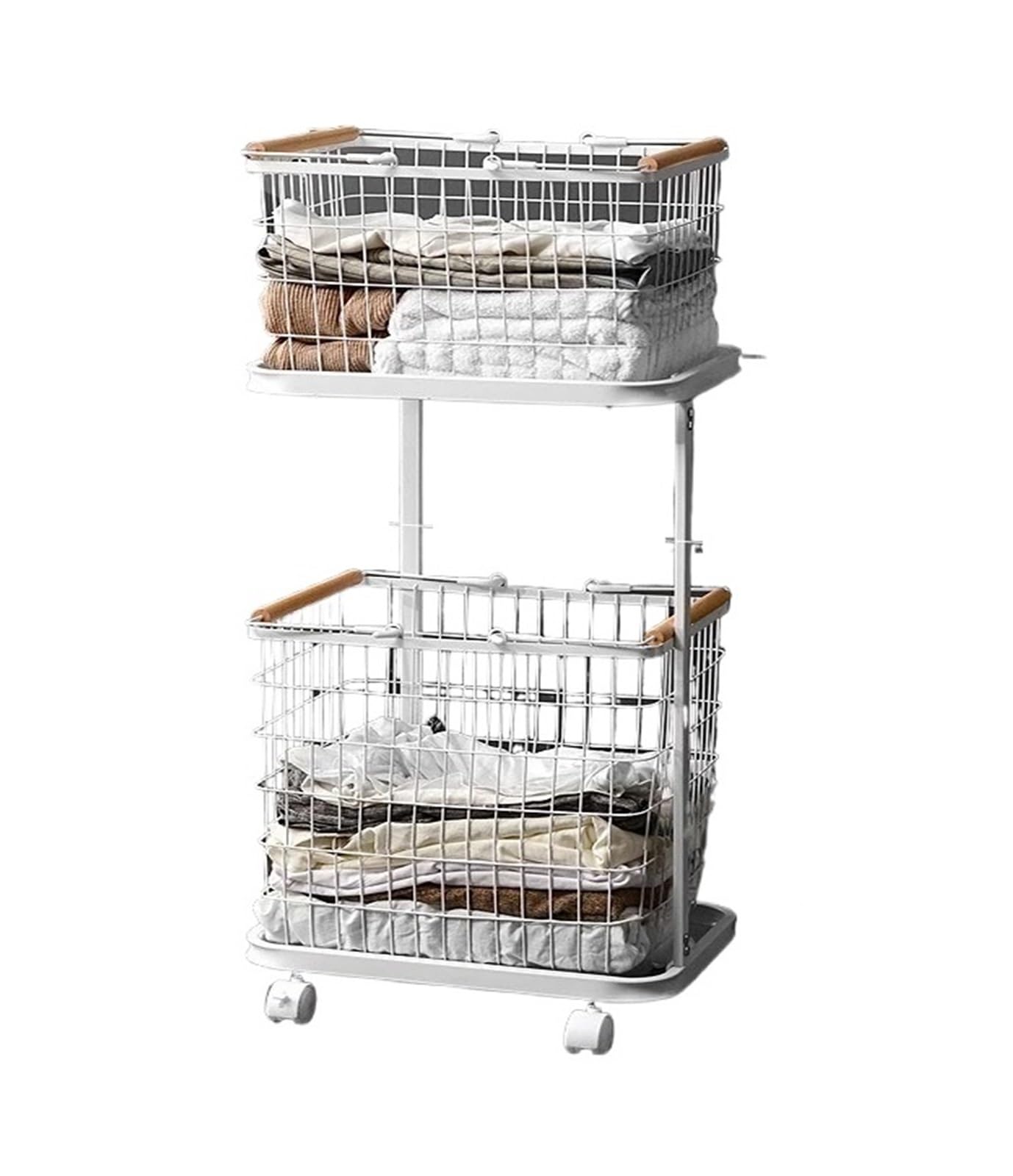 Laundry Trolley Rolling Storage Cart