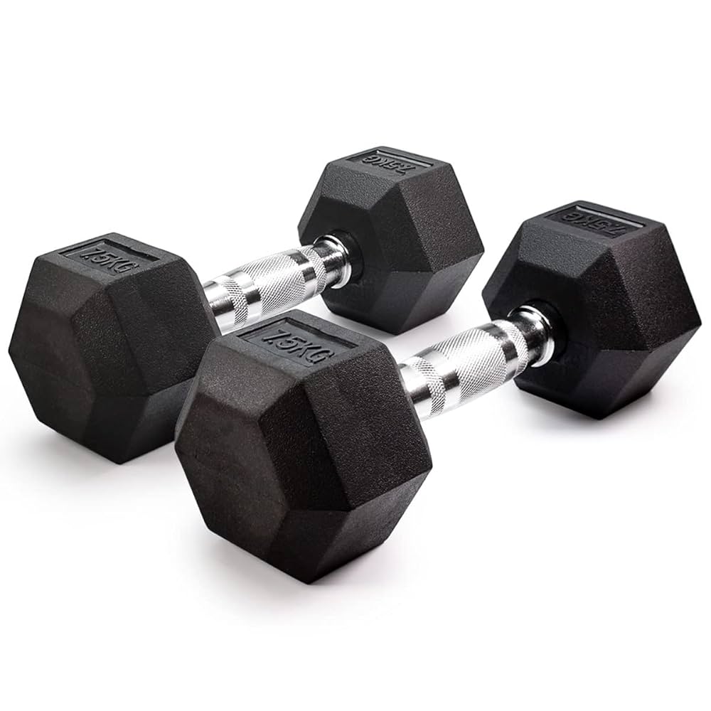 Amazon | ヘックスダンベル 5kg/7.5kg/10kg/12.5kg/15kg/20kg