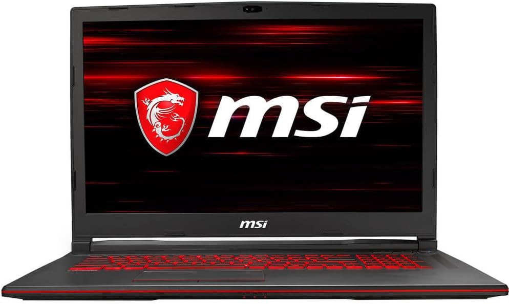 MSI GL73 8RD-201 17.3" Performance Gaming Laptop Laptop GTX 1050Ti 4G i5-8300H 8GB DDR4 2400MHz 1TB HDD Win 10, Black, Red Backlit Keys