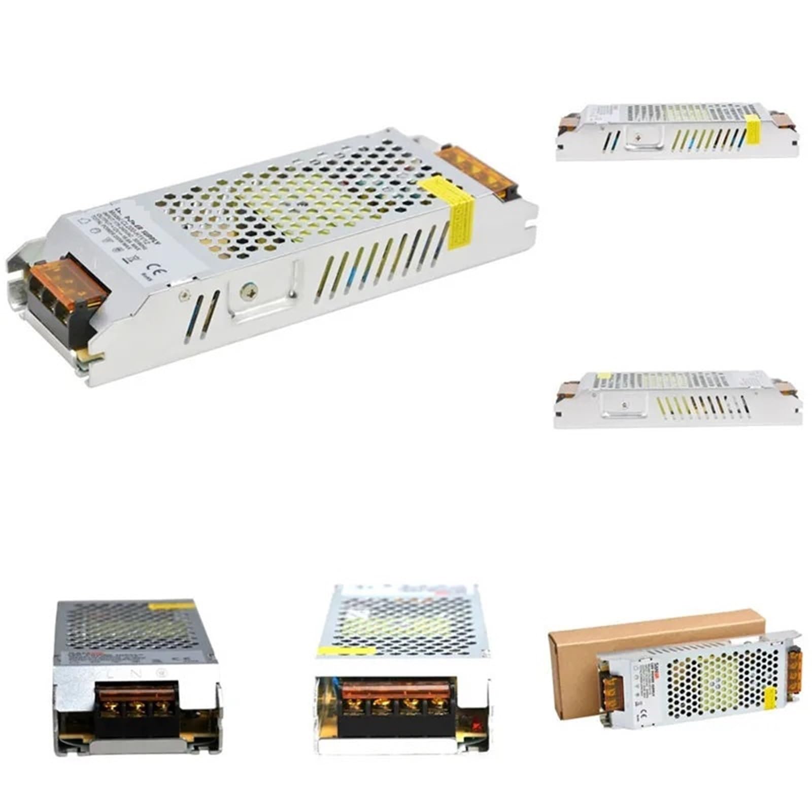 Lot de 60 alimentations 12 V, 200 W, 16 A, Pilotes LED AC/DC 12 V, éclairage 12 V CC CL200-H1V12