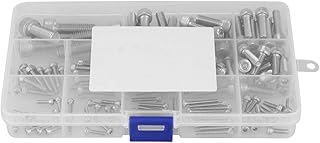 parafusos parafusos kit métrico m2,5 m3 m4 m5 m6 m8 parafusos de aço inoxidável conjunto de parafusos para trabalhar madeira com caixa de plástico