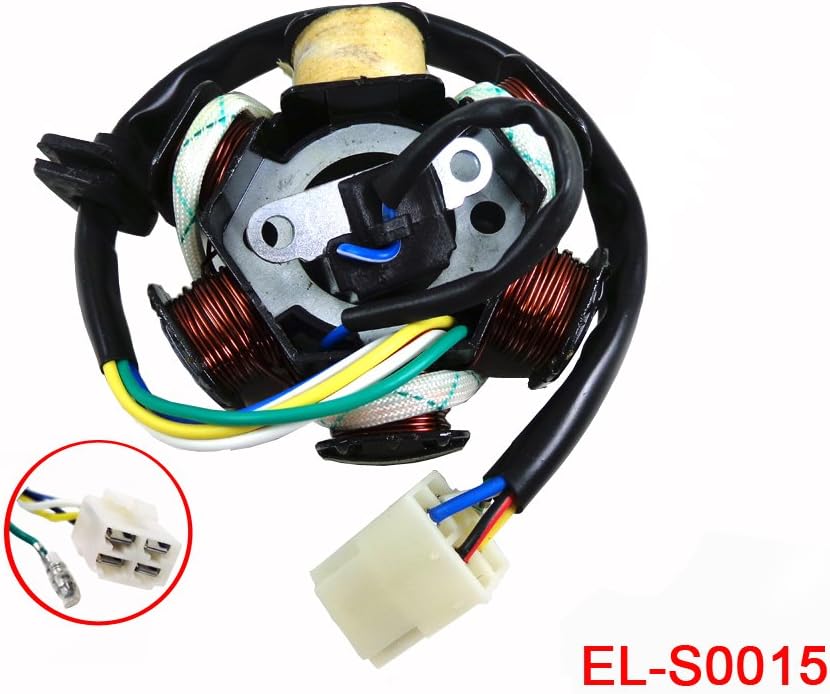 6 Coil Stator Alternator for GY6 50cc 110cc 150cc Chinese Scooter ATV Moped