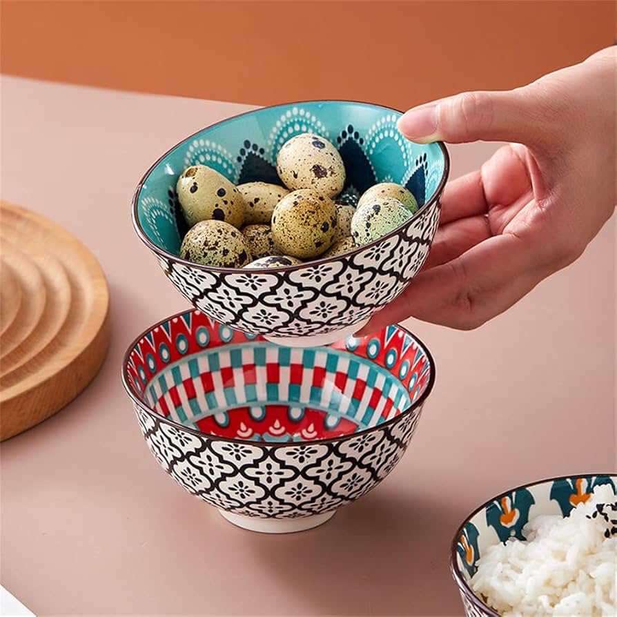 超レア物級→ご飯茶碗セット Amazon | HOHOUNCSYお茶碗 飯碗 6個セット 直径約12cm